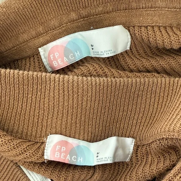 Free People Brown Ribbed Lounge Set - Picture 4 of 6